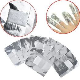 NEW 200PCS Aluminium Foil Remover Wraps Nail Art Soak Off Acrylic Gel Nail Polish Removal Cotton Nail Cleaner Tool