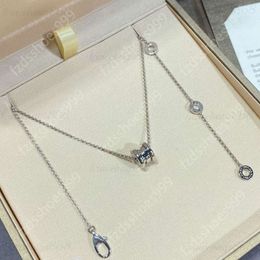 Luxury Brand Necklace Designer för kvinnor Fashionabla New Titanium Steel Pendant Halsband Högkvalitativ 18K Guldhalsband 28