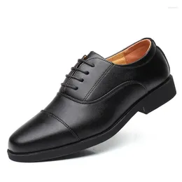 Casual Shoes Luxury Business Oxford Leather Men Breathable Rubber Formal Dress Male Office Wedding Flats Footwear Mocassin Homme