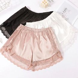 Women's Panties Lace Safety Pants Anti-Emptied Soft Home Comfortable Silk Sleeping Shorts Women