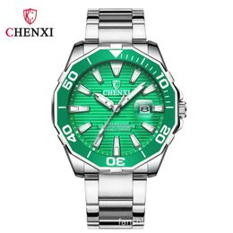 CHENXI Morning Fashion Trendy Man Water Ghost Watch Night Glow Waterproof Mens Quartz Fangsheng Clock
