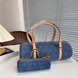 10A Fashion Handbag Women's Bag 24SS Shoulder Vintage Denim 30cm Underarm Pillow 2-in-1 Bag Luxury Women's Handbag Designer B Enbp