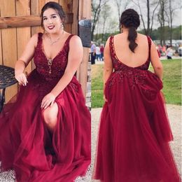 Vestidos de noite de enterro renda 2021 Aplique lantejoulas de miçangas v alças de gramisos de pescoço TULLO TULLO TULLO DO FOIO DE PROM BAIXO PROM BAIXO