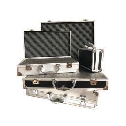 Handgereedschapssets Aluminum Alloy Tool Case Profile Box Portable Safety Equipment Instrument Outdoor Impact Resistant Toolbox with Sponge