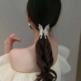 Other Fashion Metal openwork Hair Cl Butterfly Hair Clips for Women Girl Elegant Ponytail Cl Clip Vintage Hairpin Hair Accessories