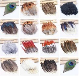 Natural Pheasant Feathers Chicken Feather Plume Diy Jewellery Campanula Dance clothing Decorative party decoration feather 20Pcsset4790384