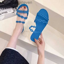 Fashion Original h Designer Slippers New Blue Ocean Pig Nose Shoes Womens Advanced Versatile Slippers Beach Super Immortal Cool Slippers with 1:1 Brand Logo