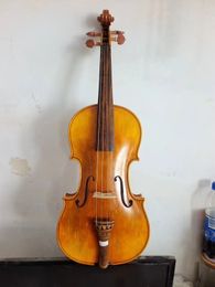 4/4 Violin baroque style European flamed maple back spruce top hand made
