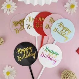 3PCS Candles Plastic Round Plate Cake Decoration Happy Birthday Party Children Soft Party Birthday Flag