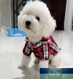 Shirts Classic Plaid Dogs Clothes Summer Dog Vest Small Medium Pet Clothes for Pets Puppy Cat Clothing8853014