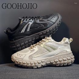 Casual Shoes Sneakers College Style All-match Women Vulcanize Mesh Thick-soled Lace-up Comfortable Breathable