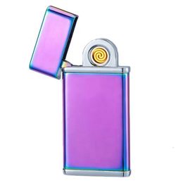 Newest Design Safety USB Coil Rechargeable Flameless Plasma Lighter With Finger Sensing Screen Windproof Lighter