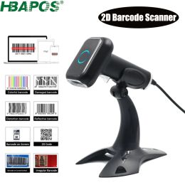 Scanners Barcode Scanner Handheld 2d 1d with Pedestal Usb Cable for Supermarket Commodity Stock Recognition