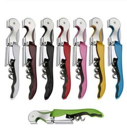 Stainless Steel Cork Screw Corkscrew MultiFunction Wine Bottle Cap Opener Double Hinge Waiters Corkscrew Wine Opener6052035