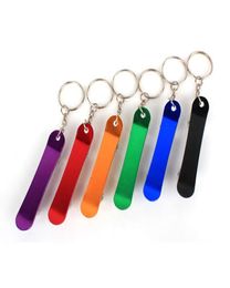 Multifunction Outdoor Openner Adorable Skateboard Metal Bottle Opener Keychain Keyring Beer Bar Tool Xmasju07629713889