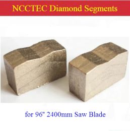 accessories Diamond Segments Teeth Heads for Diameter 96'' Inch 2400mm 2.4m Granite Mine Multi Saw Blade Cutting Basalt 15/20mm Height