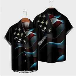 Men's Casual Shirts Short-sleeved 2024 3D Digital Printed Fashion Sports Summer Plus Size Clothing