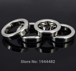 Penis Erection Enhancer Prolong Delay Stainless Steel Cock Rings Metal Cockring Penis Delay Ring For Men Sex Toys Bondage Male Bal7524002