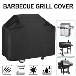 Grills Outdoor BBQ Cover Black 190T Polyester Oxford Cloth Heavy Duty Dustproof Rainproof Sunscreen Barbeque Grill Protective Cover