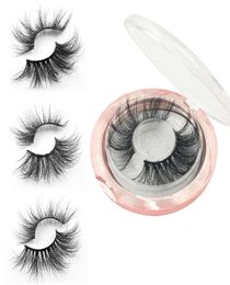 5D 25mm Mink False Eyelashes Natural Long Thick Soft Winged Lashes Makeup for Eyes Handmade Colorfull Fake Eyelash HHA3866260405