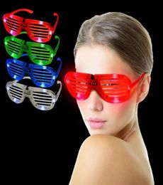 Decoration Led Light Glasses Shutter Shape Cold Flash Party Concert Favors Cheer Dance Props Luminous Eyeglass Toy 3 8rr F5700400