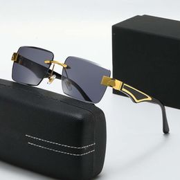 Fashion Frames Sunglass New Frameless Board Sunglasses for Men and Women, Mayba Cut Edge Sunglasses, Optical Flat Glasses Z65 Mens Women