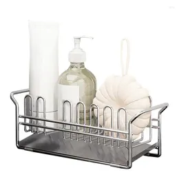 Kitchen Storage Dish Rack With Drain Stainless Steel Sink Drying Space-Saving Multifunctional