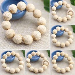 Strand Factory Wholesale Bo Fragrant Wood Bracelet2.0Carving Rosary Wooden Cultural Artefact Men And Women Hand Jewellery Live Streaming