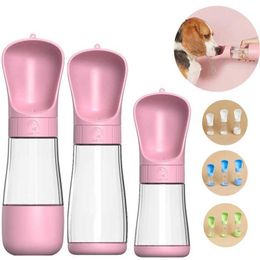 Dog Bowls Feeders Water Bottle For Small Medium Dogs Cat Portable Puppy Drinking Food Feeder Outdoor 2 In 1 Cup French Bulldog Supplies H240506