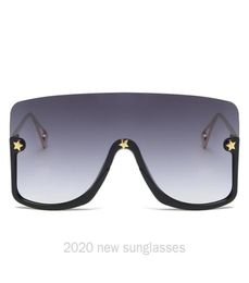 Sunglasses Orange Black Square Women 2021 Trending One Piece Eyewear Rectangle Shades Sun Glasses For Men NX7629056