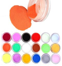 18 Colours Acrylic Carving Powder Dust UV Gel Design 3D Tips Decoration Manicure Nail Art Nail Carving Crystal Powder5297882