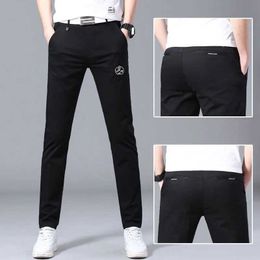 Men's Pants High Quality Mens Pants Spring Elasticity fast dry Men Trousers Sweatpants Wear Fashion Best Men Suit pants Y240506