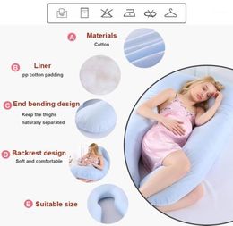 Sleeping Support Pillow For Pregnant Women Body Pure Cotton Pillowcase U Shape Maternity Protector Side Sleeper1Pillow1362265