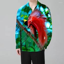 Men's Casual Shirts Free Bird Pattern Shirt Fashion Party Outdoor Super Cool 2024 Soft Comfortable Fabric