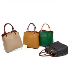 Spring/Summer 2024 designer luxury tote bag niche leather bucket bag for women versatile and stylish handbag high-end casual crossbody bag cowhide bag