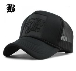 FLB Hip Hop Black leopard Print Curved Baseball Caps Summer Mesh Snapback Hats For Women Men casquette Trucker Cap 2010195535081