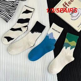 Women Socks 1/3/5PAIRS Skate Hip Hop Style Comfortable Cool For Skaters Sports Cotton Street Fashionable