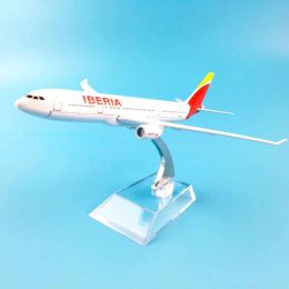 Miniatures 16cm 737 Iberia Metal Alloy Model Plane Aircraft Model Toy Aeroplane Birthday Gift