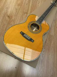 Guitar 40 "OM42 series all solid wood signature yellow acoustic guitar