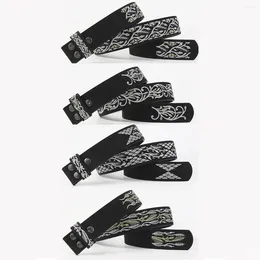 Belts Casual Ladies Vintage Embroidered Belt Detachable Strap Body