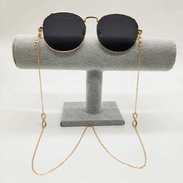 Eyeglasses chains Women Lucky Number 8 Anti-skid Eyeglasses Chain Holder Strap Sunglasses Chain sile loops Sunglasses accessory