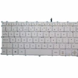 Keyboard For LG 15Z990 15ZB990 15ZD990 LG15Z99 15Z990-R 15Z990-A 15Z990-G 15Z990-H 15Z990-L United Kingdom UK White Backlit