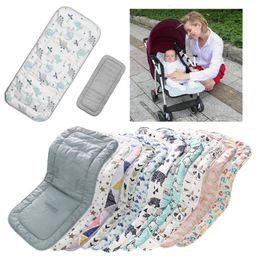 Baby Stroller Seat Cotton Comfortable Soft Child Cart Mat Infant Cushion Buggy Pad Chair Pram Car born Pushchairs Accessories 240506