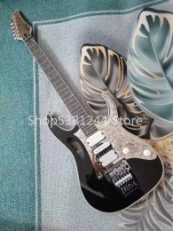 Guitar Free delivery, 6string electric guitar, silver accessories, metal guard, vibrato system,