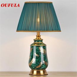Table Lamps PLLY Ceramic Desk Luxury Modern Contemporary Fabric For Foyer Living Room Office Creative Bed El