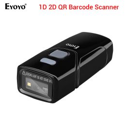 Scanners Eyoyo Mini 1d 2d Qr Barcode Scanner, 3in1 Usb Wired & 2.4g Wireless & Bluetooth Bar Code Reader Portable Ccd Pdf Image Scanner