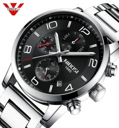 NIBOSI 2019 New Type Luxury Watch Quartz Wrist Watch Fashion Stainless Steel Watch for Man Relogio Masculino Exquisite Silver7619803