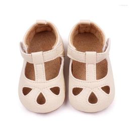 First Walkers Summer Baby Shoes Infant Beach Sandals For Boy Girl Solid Hollowed Toddler Comfortable Soft Anti-slip Rubber Sole Footwear