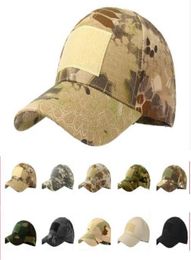 Outdoor Sport Snapback Caps Camouflage Hat Simplicity Tactical Military Army Camo Hunting Cap Hat For Men Adult Cap LJJK9876780321