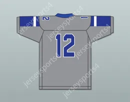 CUSTOM ANY Name Number Mens Youth/Kids Greg Newsome II 12 IMG Academy Grey Football Jersey 1 Top Stitched S-6XL